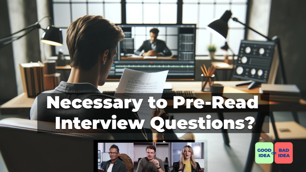 Do you share interview questions and answers with the talent before the shoot?